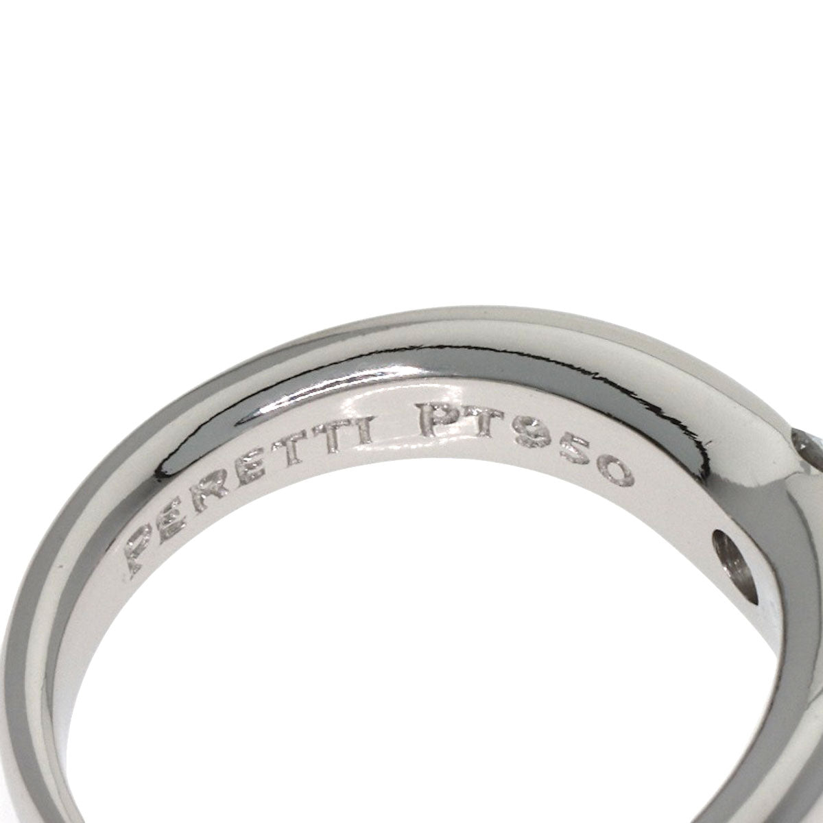 ティファニー エルサペレッティ カーブドバンド ダイヤモンド リング・指輪 プラチナPT950 レディース 【中古】【TIFFANY&Co.】