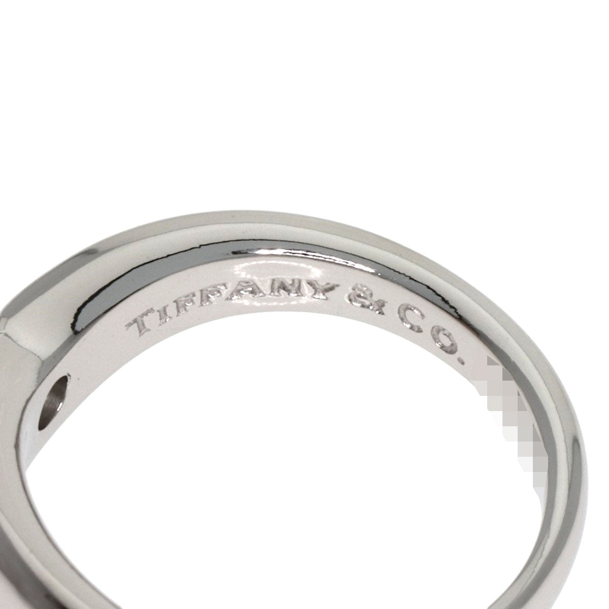 ティファニー エルサペレッティ カーブドバンド ダイヤモンド リング・指輪 プラチナPT950 レディース 【中古】【TIFFANY&Co.】