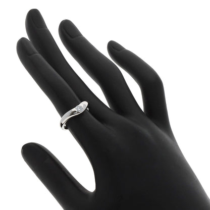 ティファニー エルサペレッティ カーブドバンド ダイヤモンド リング・指輪 プラチナPT950 レディース 【中古】【TIFFANY&Co.】