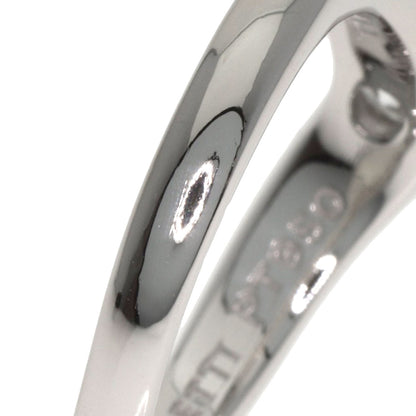 ティファニー エルサペレッティ カーブドバンド ダイヤモンド リング・指輪 プラチナPT950 レディース 【中古】【TIFFANY&Co.】