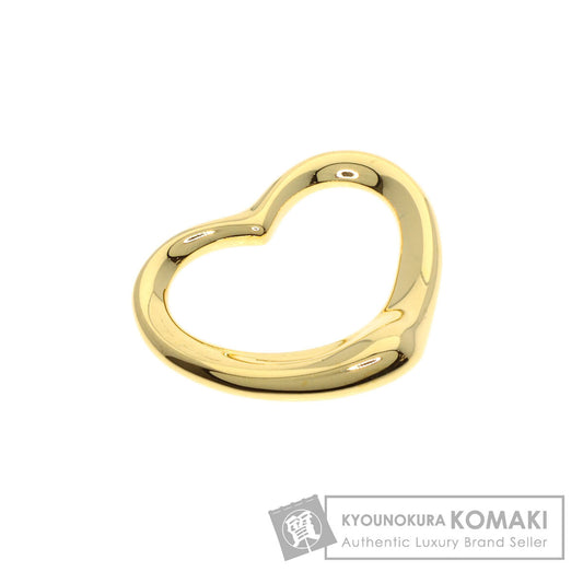 TIFFANY&Co. Open heart Pendant top K18 Yellow Gold Ladies [Used]