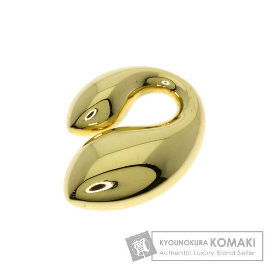 TIFFANY&Co. Double teardrop Pendant top K18 Yellow Gold Ladies [Used]