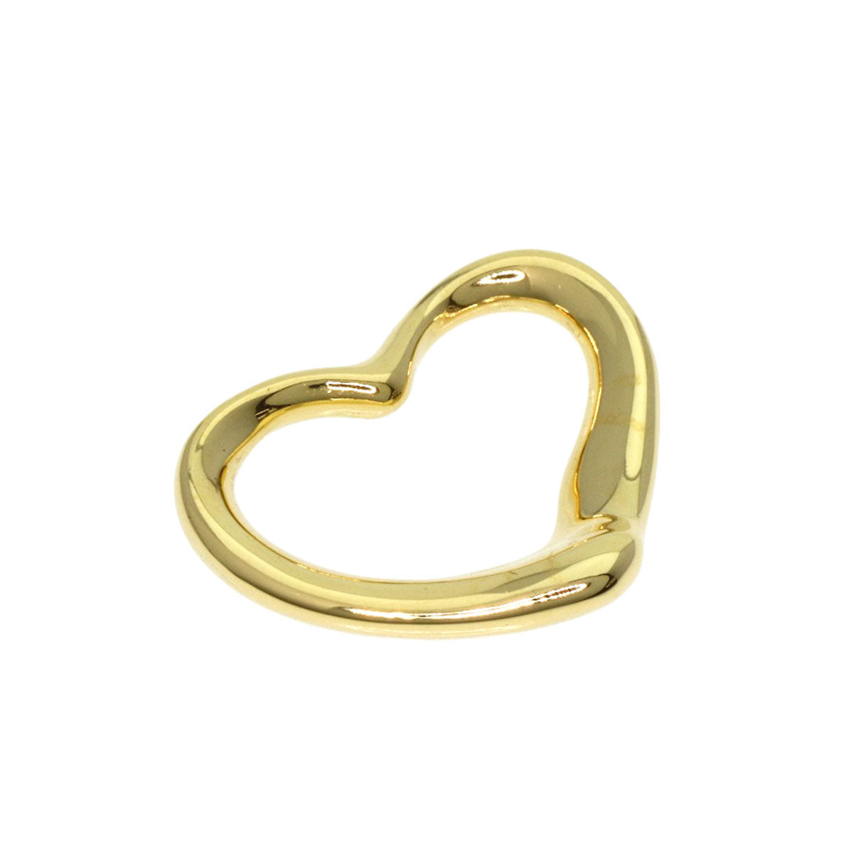 TIFFANY&Co. Open heart Pendant top K18 Yellow Gold Ladies [Used]