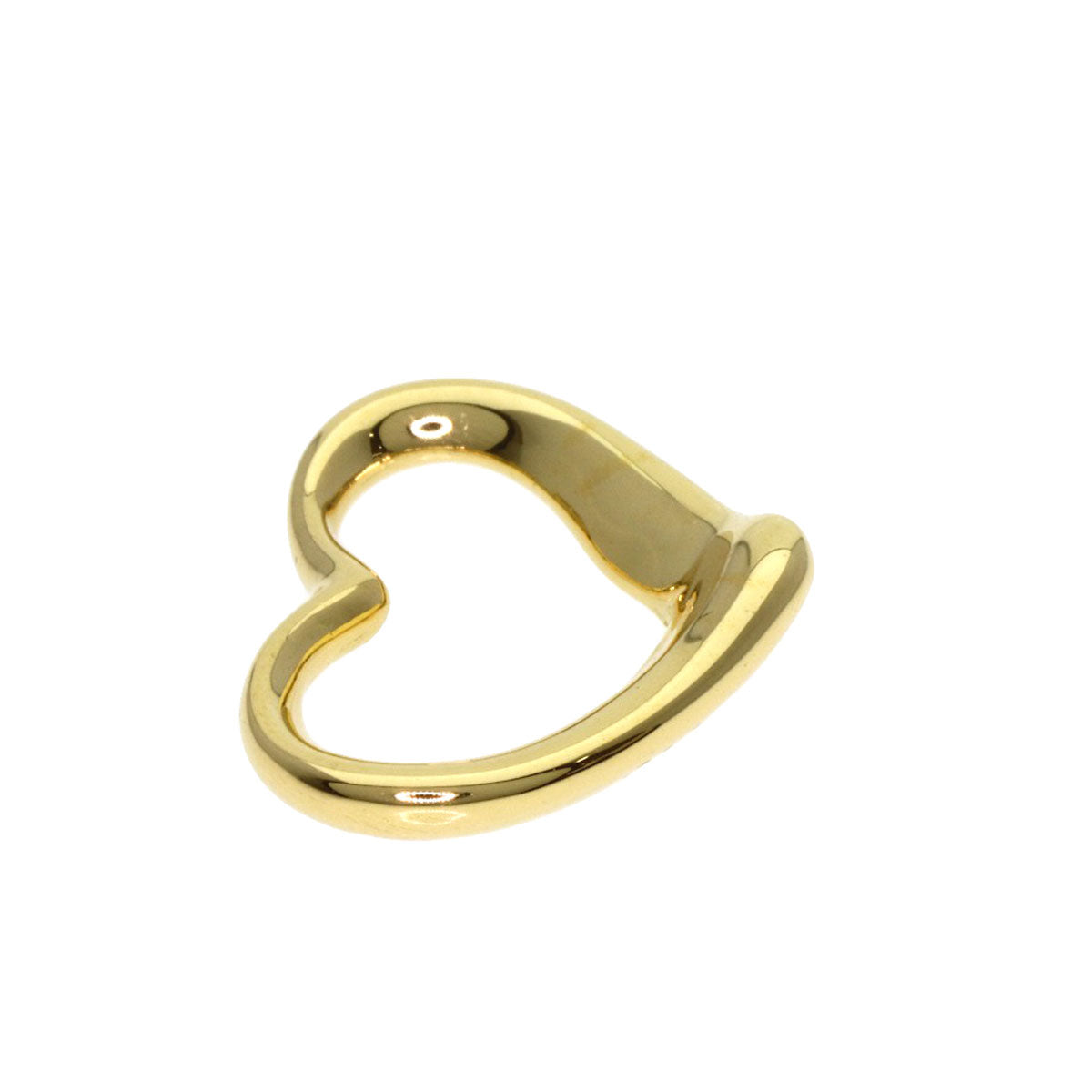 TIFFANY&Co. Open heart Pendant top K18 Yellow Gold Ladies [Used]