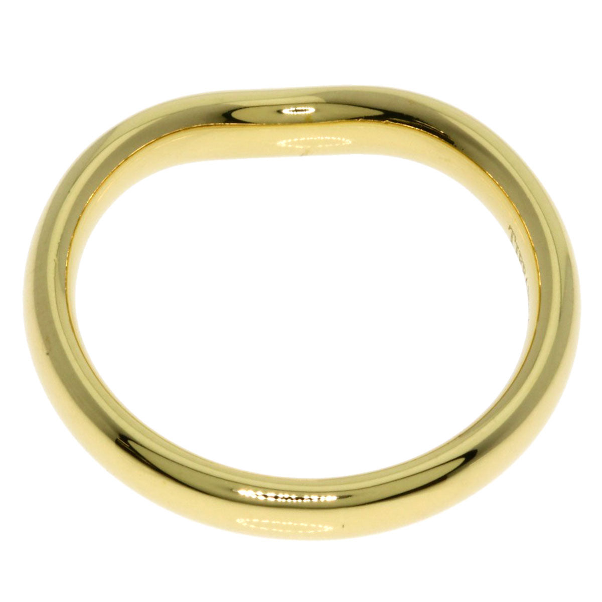 TIFFANY&Co. Curved band Ring K18 Yellow Gold Ladies [Used]