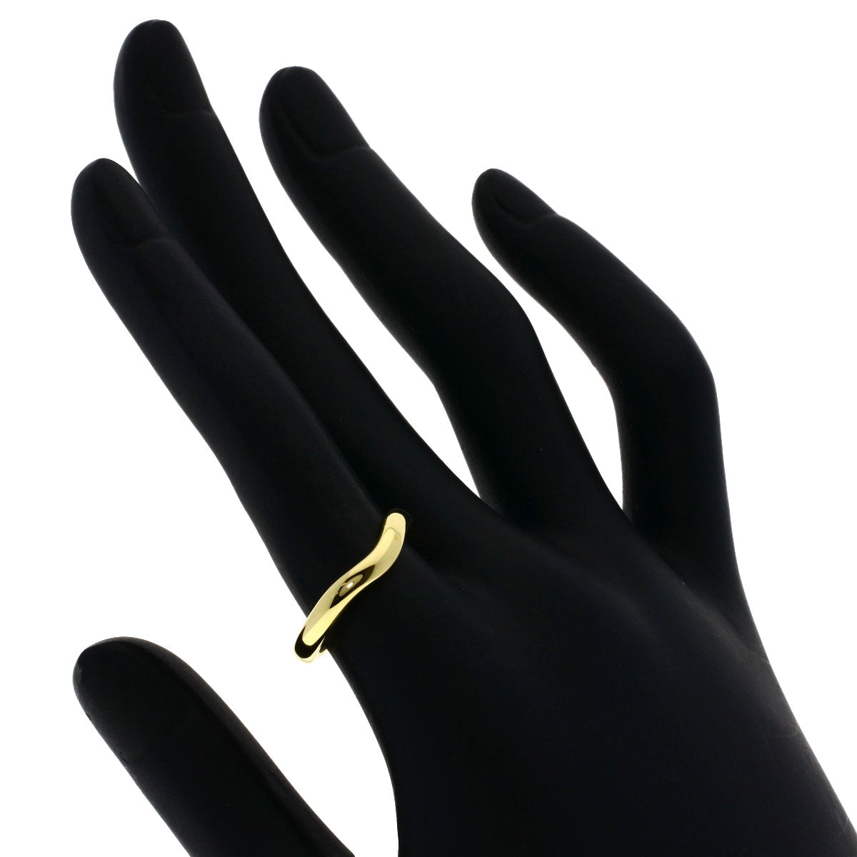 TIFFANY&Co. Curved band Ring K18 Yellow Gold Ladies [Used]