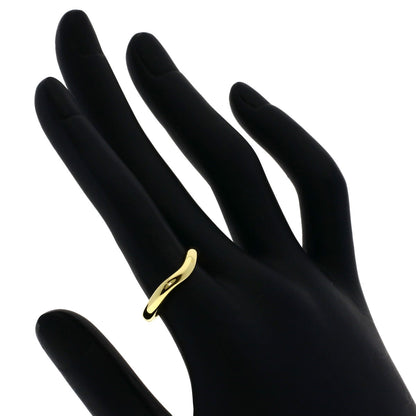 TIFFANY&Co. Curved band Ring K18 Yellow Gold Ladies [Used]