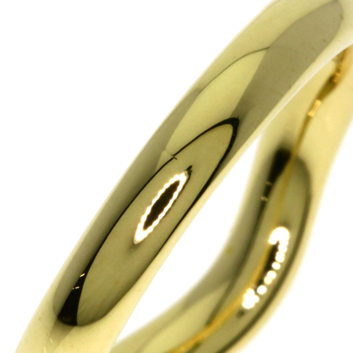 TIFFANY&Co. Curved band Ring K18 Yellow Gold Ladies [Used]