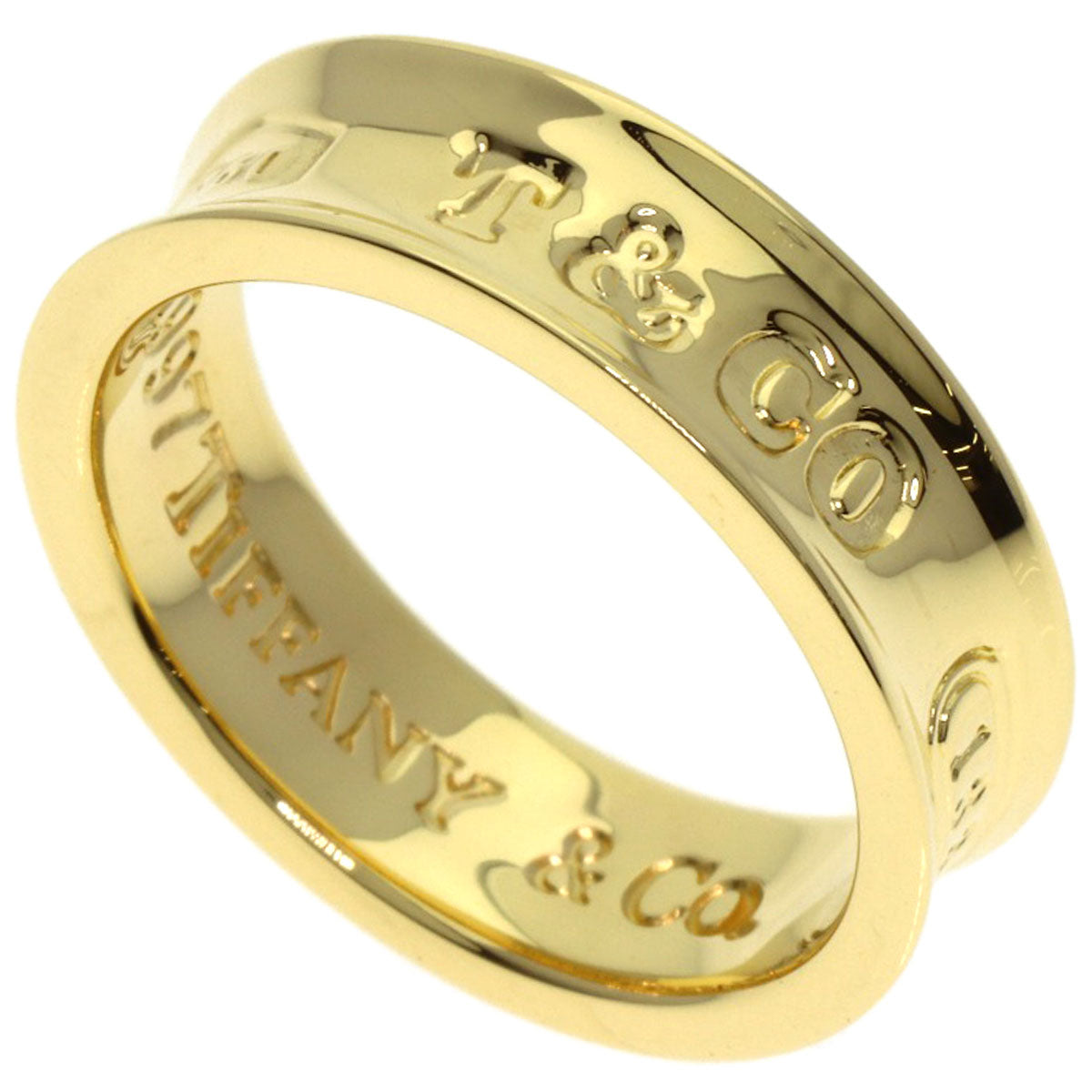 TIFFANY&Co. 1837 Ring K18 Yellow Gold Ladies [Used]