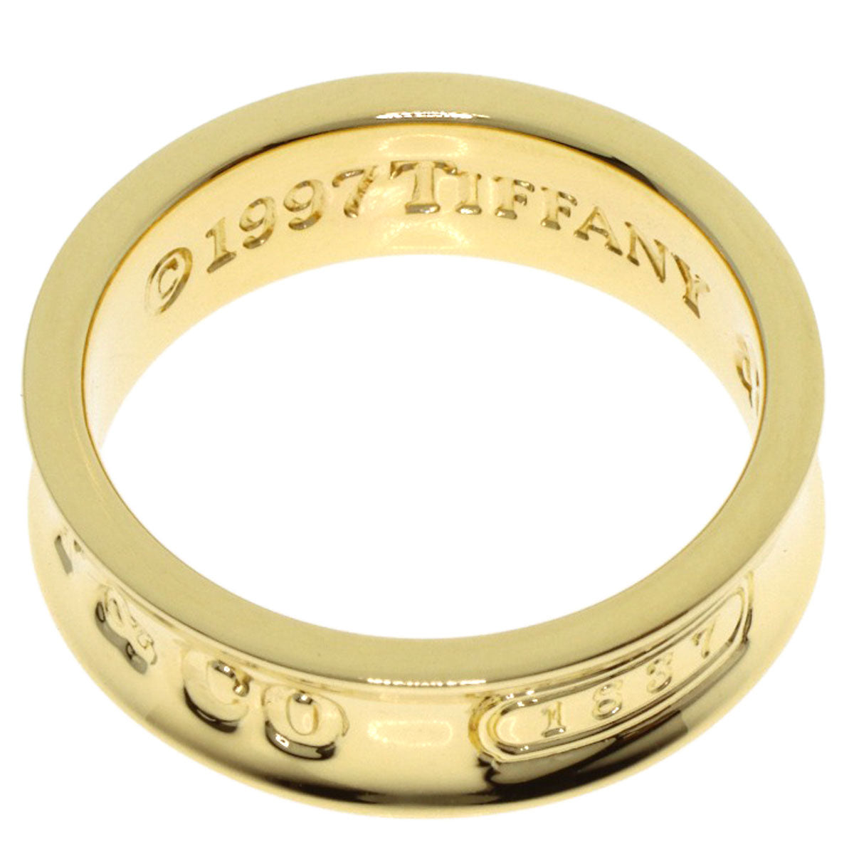 TIFFANY&Co. 1837 Ring K18 Yellow Gold Ladies [Used]