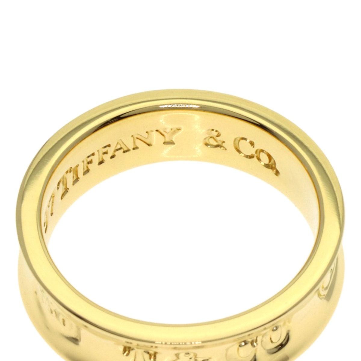 TIFFANY&Co. 1837 Ring K18 Yellow Gold Ladies [Used]