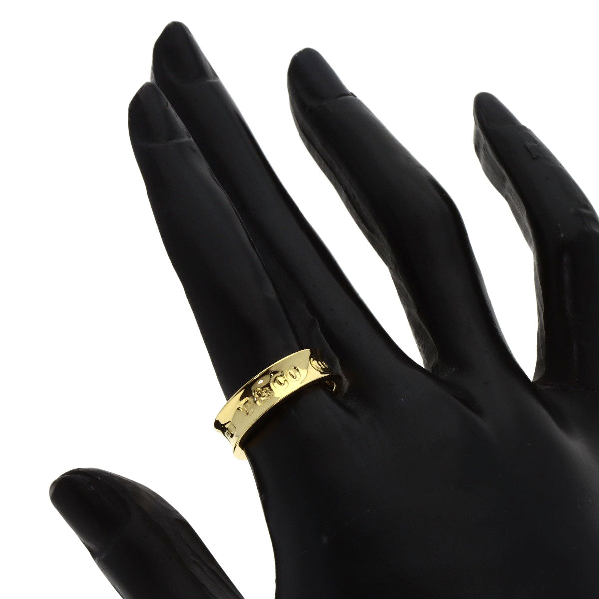 TIFFANY&Co. 1837 Ring K18 Yellow Gold Ladies [Used]