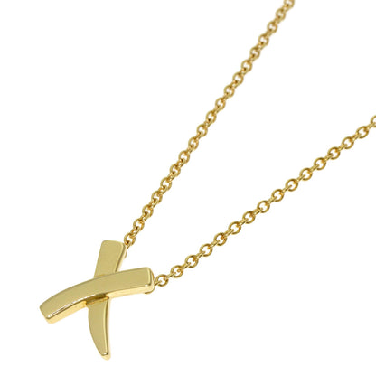 TIFFANY&Co. kiss Necklace K18 Yellow Gold Ladies [Used]