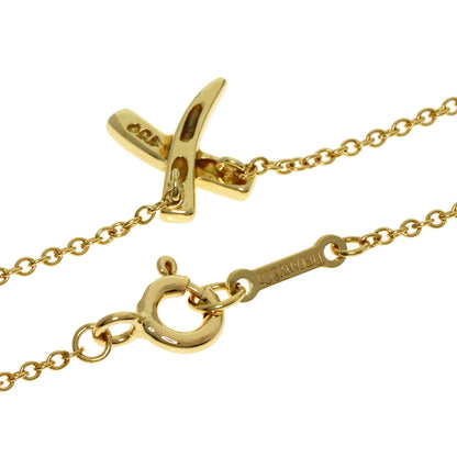 TIFFANY&Co. kiss Necklace K18 Yellow Gold Ladies [Used]