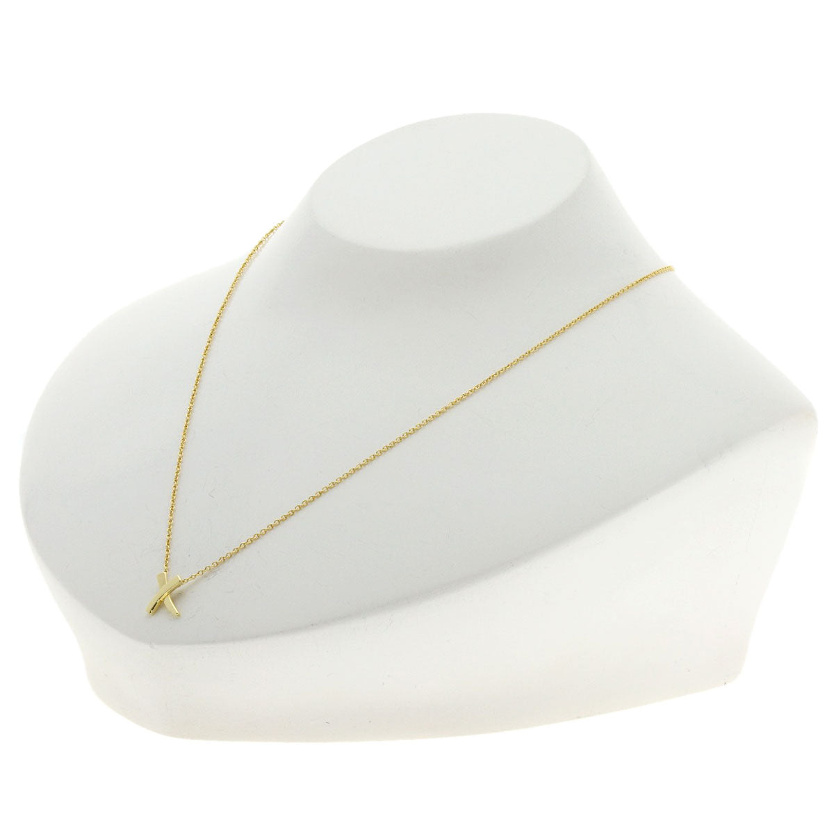 TIFFANY&Co. kiss Necklace K18 Yellow Gold Ladies [Used]