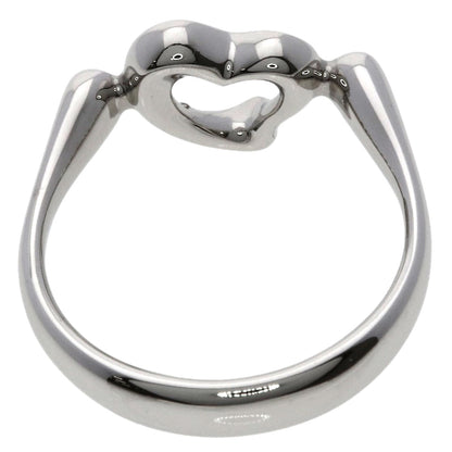 TIFFANY&Co. Open Heart Diamond Ring Platinum PT950 Ladies [Used]