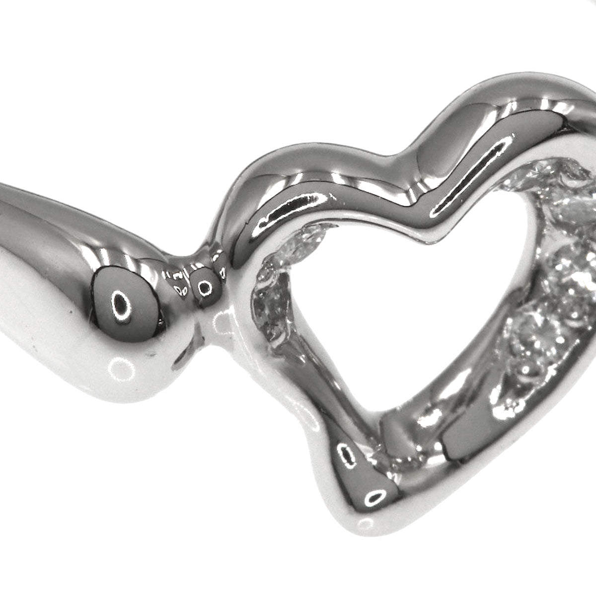TIFFANY&Co. Open Heart Diamond Ring Platinum PT950 Ladies [Used]