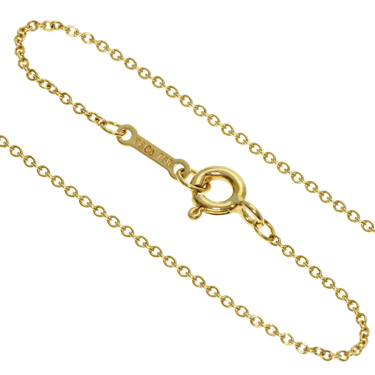 TIFFANY&Co. Loving heart Necklace K18 Yellow Gold Ladies [Used]