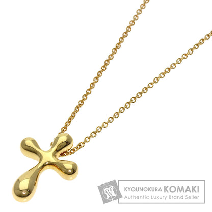 TIFFANY&Co. Small cross Necklace K18 Yellow Gold Ladies [Used]