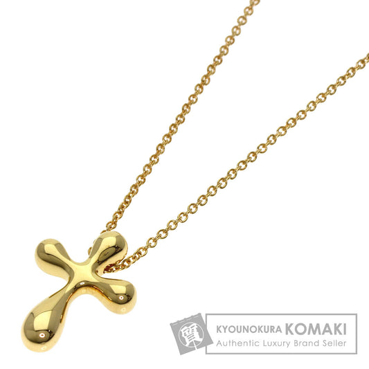 TIFFANY&Co. Small cross Necklace K18 Yellow Gold Ladies [Used]