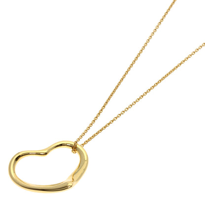 TIFFANY&Co. Open heart Necklace K18 Yellow Gold Ladies [Used]