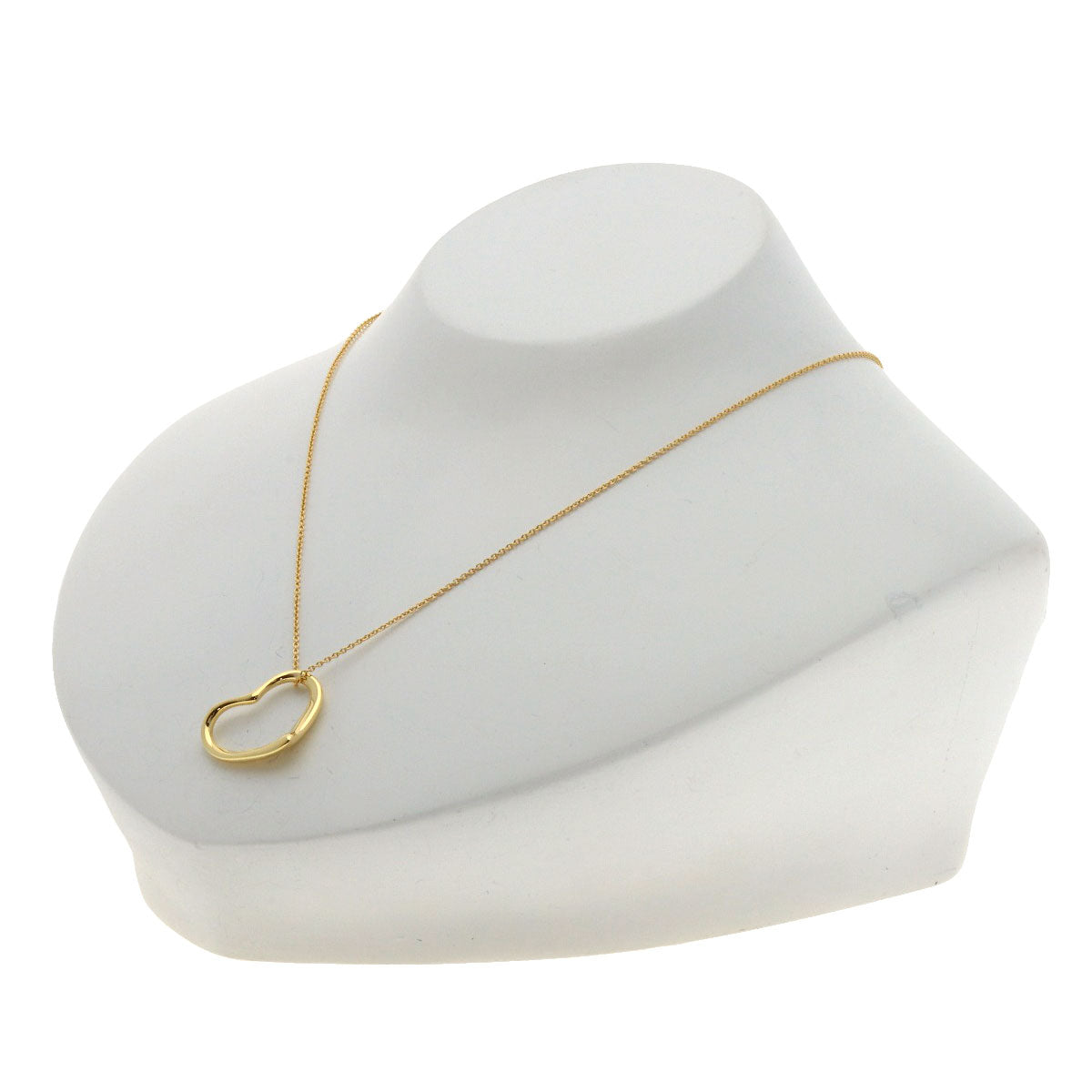 TIFFANY&Co. Open heart Necklace K18 Yellow Gold Ladies [Used]