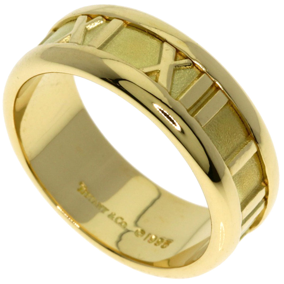 TIFFANY&Co. Atlas Ring K18 Yellow Gold Ladies [Used]