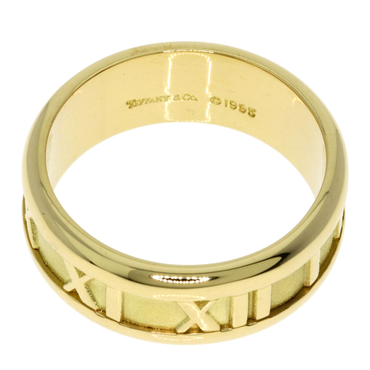 TIFFANY&Co. Atlas Ring K18 Yellow Gold Ladies [Used]