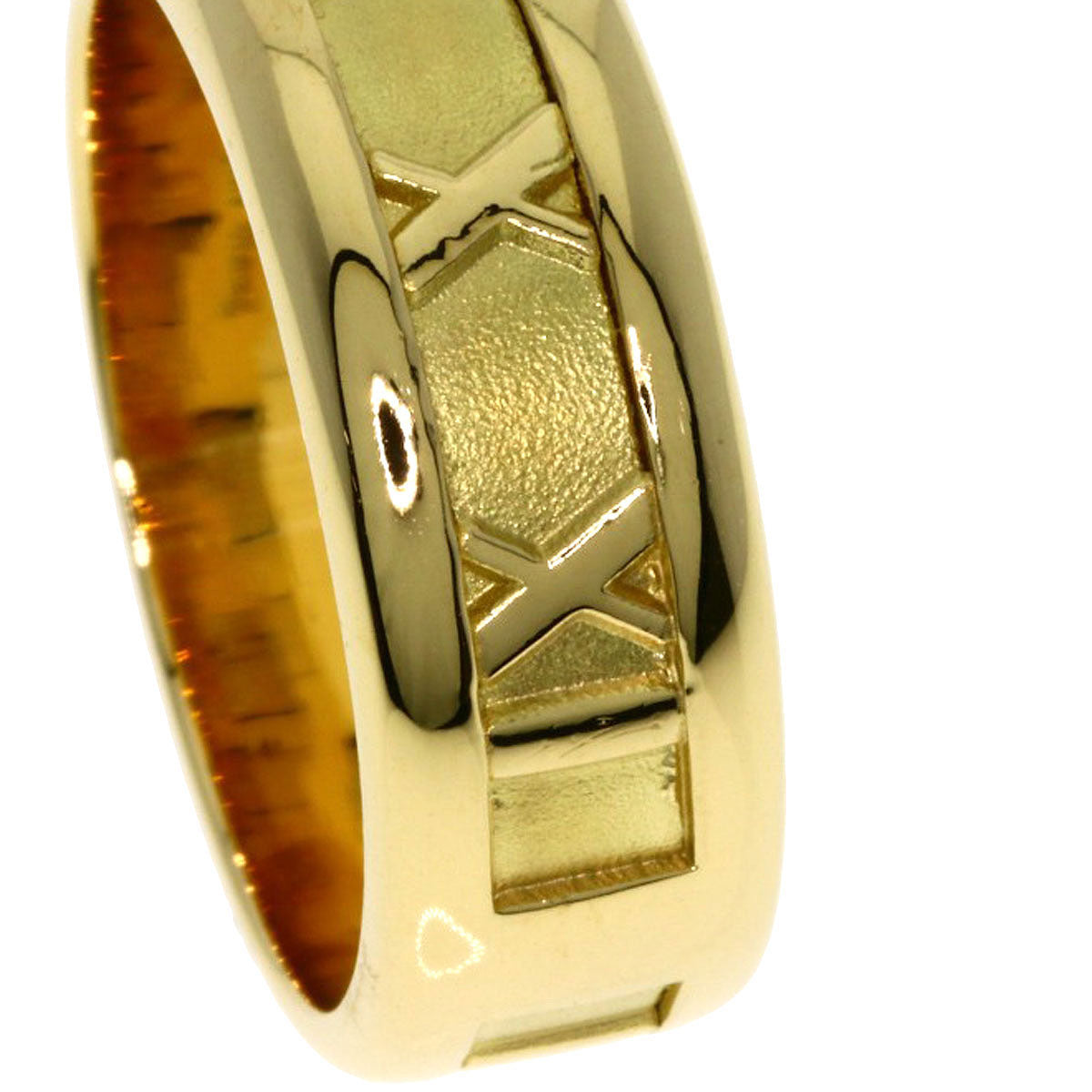 TIFFANY&Co. Atlas Ring K18 Yellow Gold Ladies [Used]