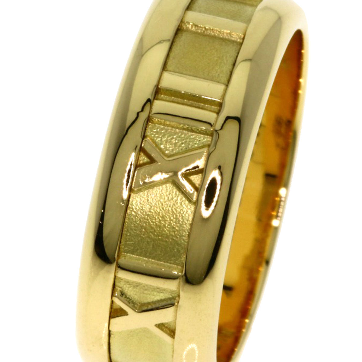 TIFFANY&Co. Atlas Ring K18 Yellow Gold Ladies [Used]