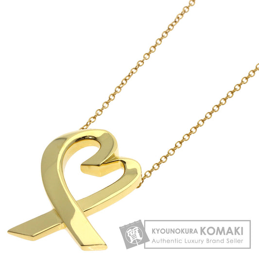 TIFFANY&Co. Loving heart Necklace K18 Yellow Gold Ladies [Used]