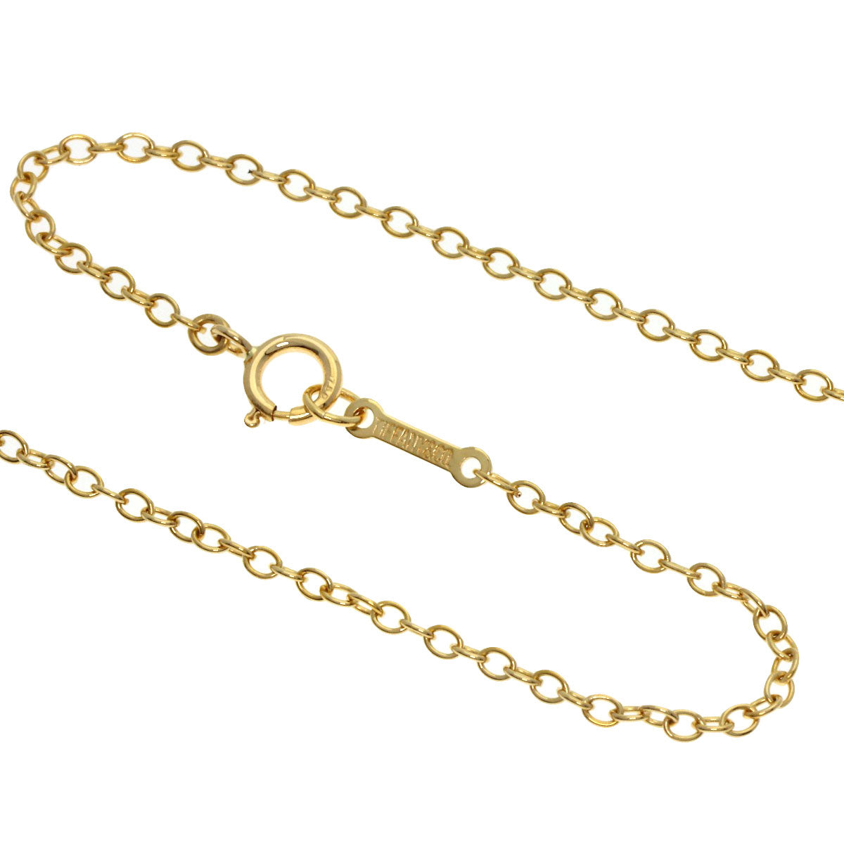 TIFFANY&Co. Loving heart Necklace K18 Yellow Gold Ladies [Used]