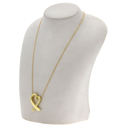 TIFFANY&Co. Loving heart Necklace K18 Yellow Gold Ladies [Used]