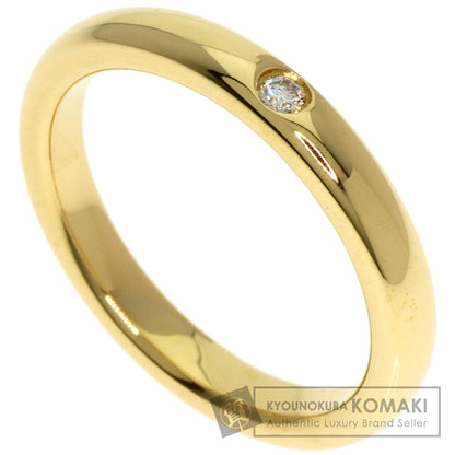 TIFFANY&Co. Stacking Band 1P Diamond Ring K18 Yellow Gold Ladies [Used]