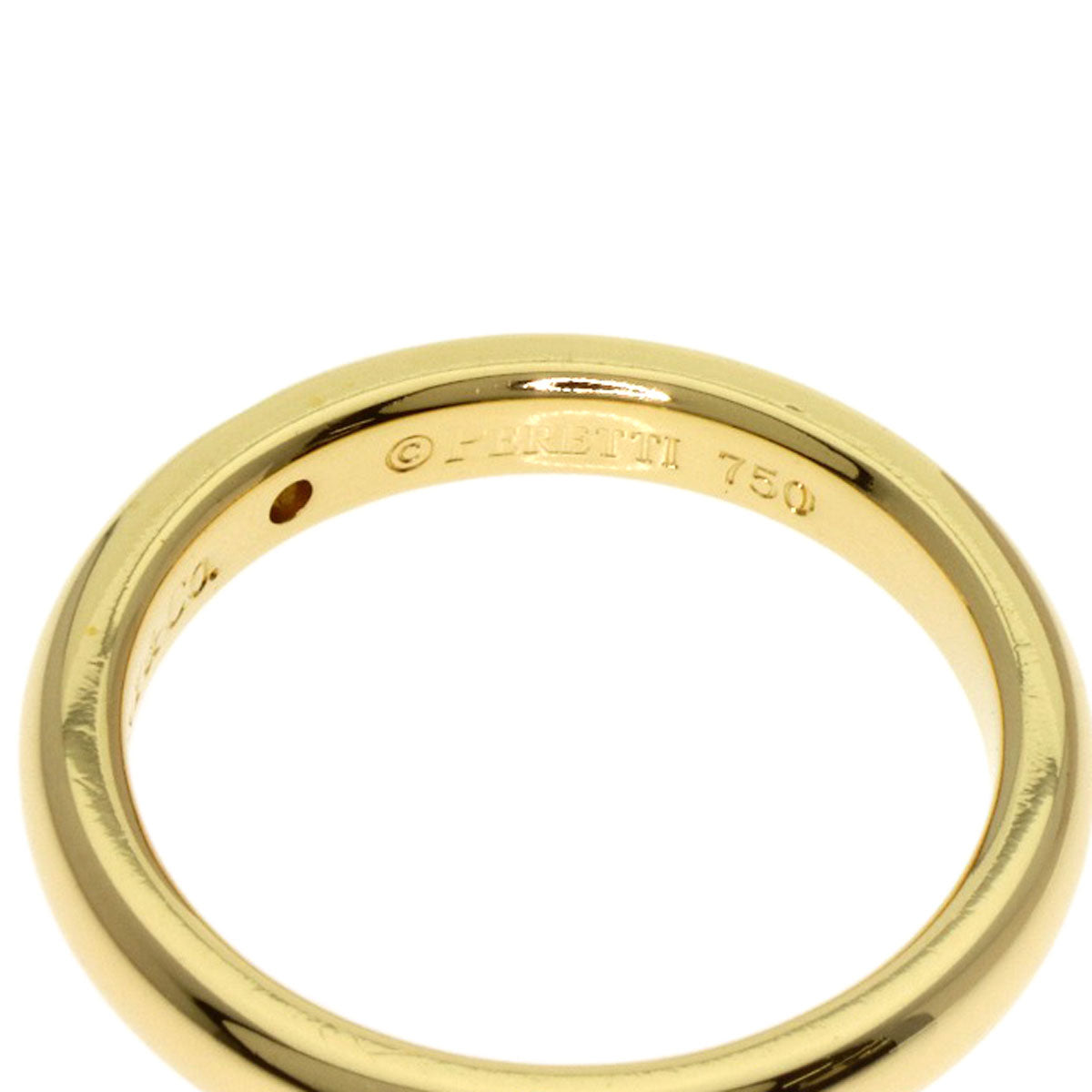 TIFFANY&Co. Stacking Band 1P Diamond Ring K18 Yellow Gold Ladies [Used]