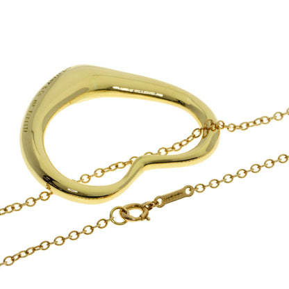 TIFFANY&Co. Open Heart Large Long Necklace K18 Yellow Gold Ladies [Used]