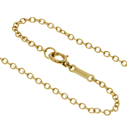 TIFFANY&Co. Open Heart Large Long Necklace K18 Yellow Gold Ladies [Used]