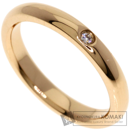 TIFFANY&Co. Stacking band 1P Diamond Ring K18 Pink Gold Ladies [Used]