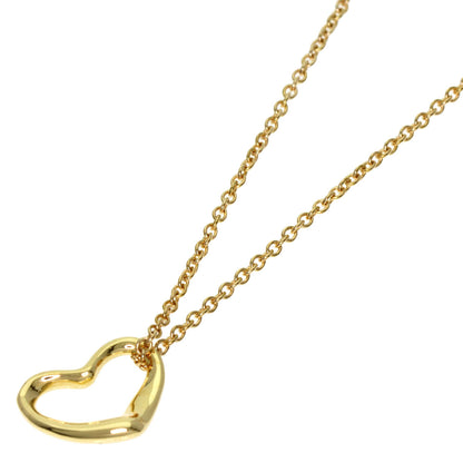 TIFFANY&Co. Open heart Necklace K18 Yellow Gold Ladies [Used]