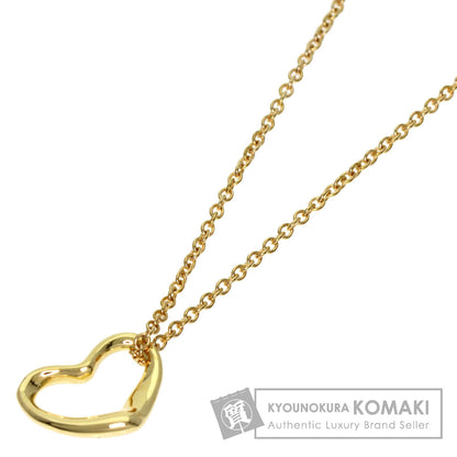 TIFFANY&Co. Open heart Necklace K18 Yellow Gold Ladies [Used]