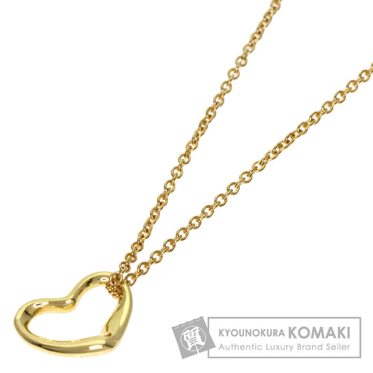 TIFFANY&Co. Open heart Necklace K18 Yellow Gold Ladies [Used]
