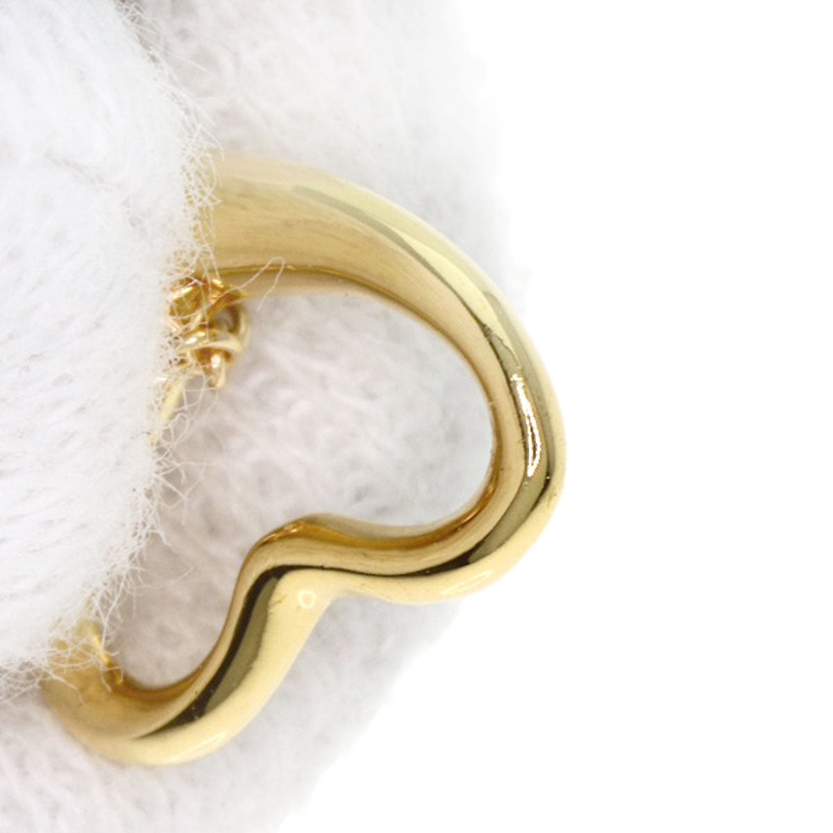 TIFFANY&Co. Open heart Necklace K18 Yellow Gold Ladies [Used]