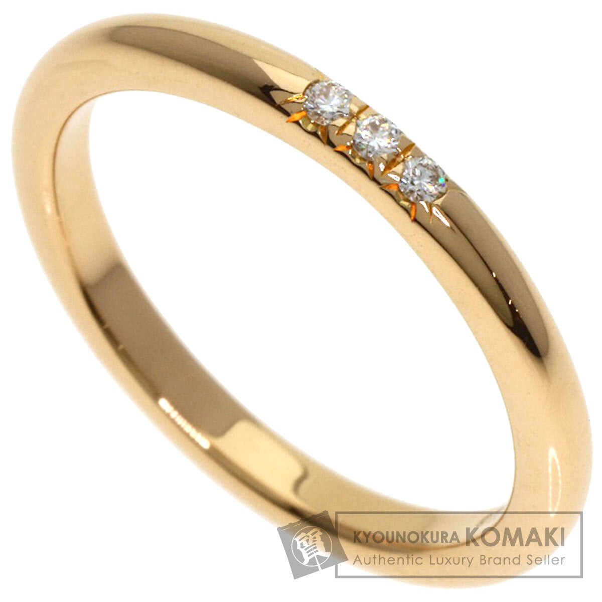 TIFFANY&Co. Forever 3P Diamond Ring K18 Pink Gold Ladies [Used]