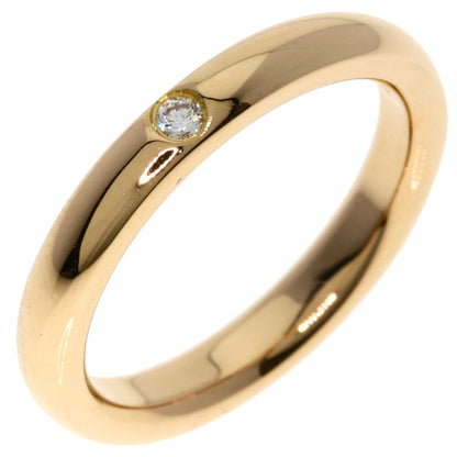 TIFFANY&Co. Stacking Band 1P Diamond Ring K18 Pink Gold Ladies [Used]