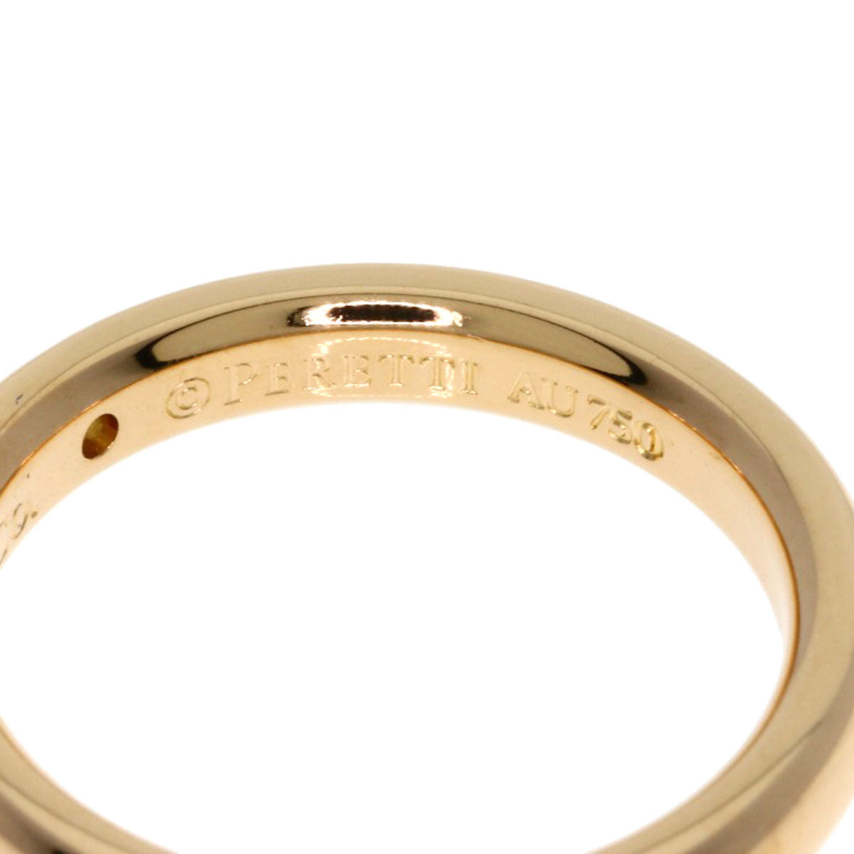 TIFFANY&Co. Stacking Band 1P Diamond Ring K18 Pink Gold Ladies [Used]
