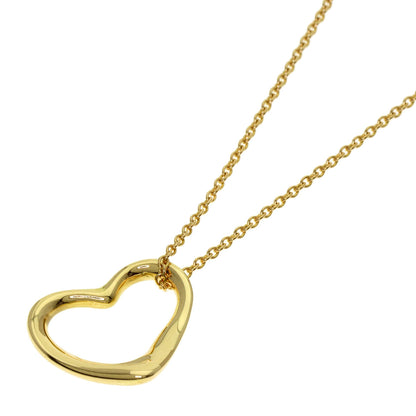 TIFFANY&Co. Open heart Necklace K18 Yellow Gold Ladies [Used]