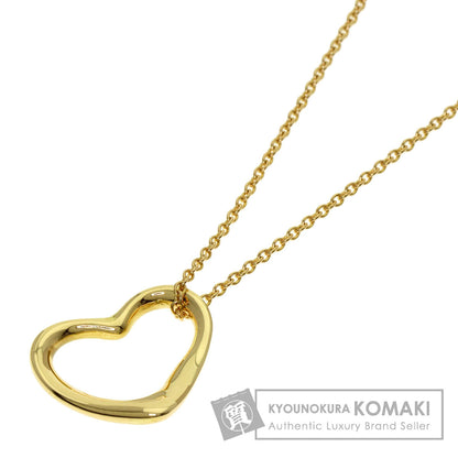 TIFFANY&Co. Open heart Necklace K18 Yellow Gold Ladies [Used]