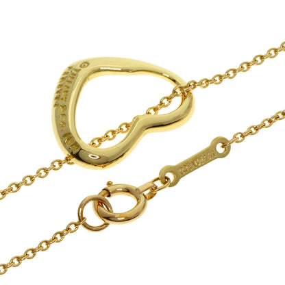 TIFFANY&Co. Open heart Necklace K18 Yellow Gold Ladies [Used]