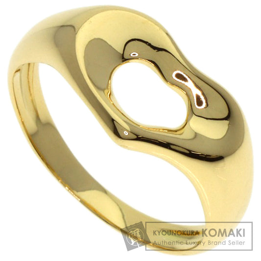 TIFFANY&Co. Open heart Ring K18 Yellow Gold Ladies [Used]