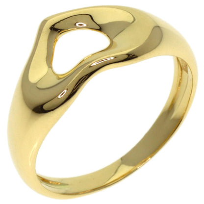 TIFFANY&Co. Open heart Ring K18 Yellow Gold Ladies [Used]